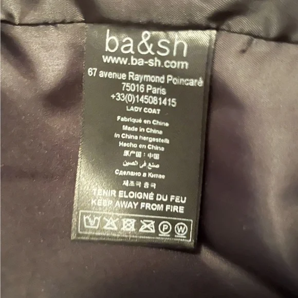 ba&sh Issa Wrap Warm Cozy Chic Jacket US sz 4 - Picture 8 of 9